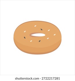 Icono gráfico del Vector para el bagel