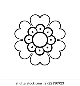 Vector icono gráfico para la flor