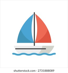 Vector graphic icon for boat