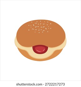 Icono gráfico de Vector para bomboloni