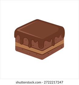 Ícone de gráfico vetorial para brownie