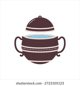 Icono gráfico de Vector para la olla