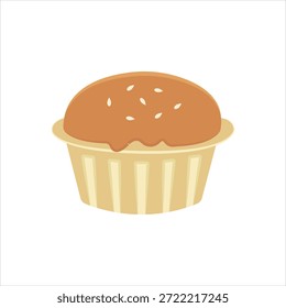 Ícone gráfico vetorial para cupcake