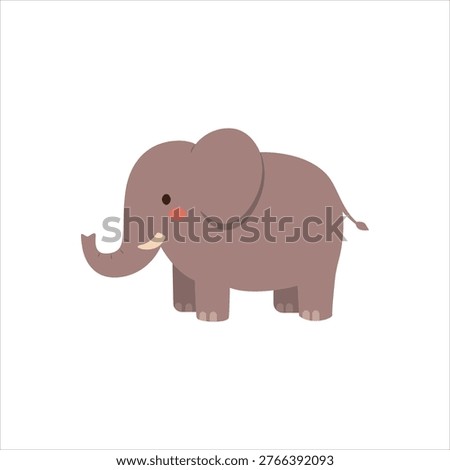 Vector graphic icon for elephant