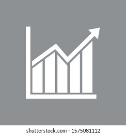 Vector graphic icon. Flat icon symbol chart