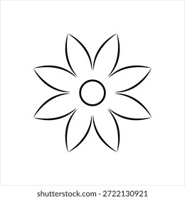 Icono gráfico de Vector para flores
