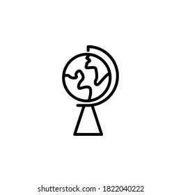 Vector Graphic of Icon Globe World, Globe Icon Outline, Suitable For Apps, UX, Poster, and etc