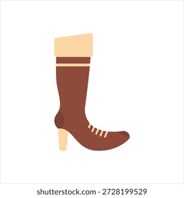 Icono gráfico de Vector para la rodilla alta Bota