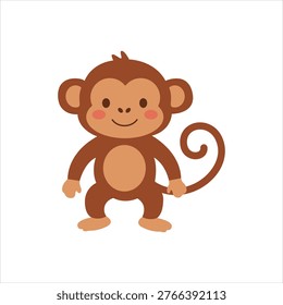Vector graphic icon for monkey