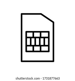 Vector of Graphic Icon Outline SIM Card