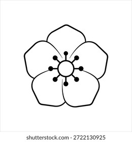 Vektorgrafik-Symbol für Mohn