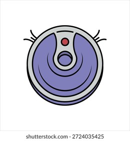 Vektorgrafik-Symbol für Roboter-Staubsauger