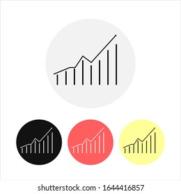 Vector graphic icon. Set with different colors