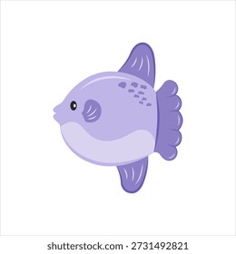 Vector graphic icon for sunfish