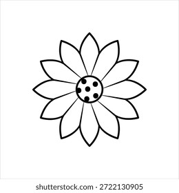 Icono gráfico de Vector para girasol