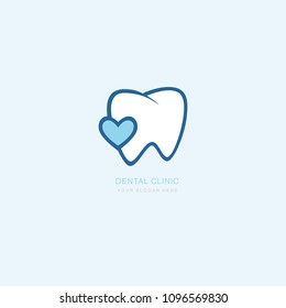 Vector graphic icon template for dental clinic. dentist treatment and health and mouth Hospital. Art illustration for your business. Logotype, Logo