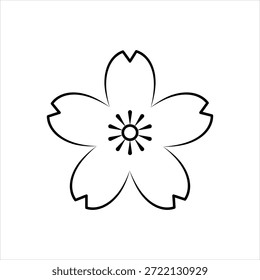 Icono gráfico de Vector para flores silvestres