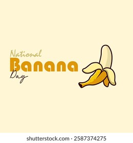 vector graphic of National Banana Day ideal for National Banana Day celebration.