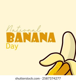 vector graphic of National Banana Day ideal for National Banana Day celebration.