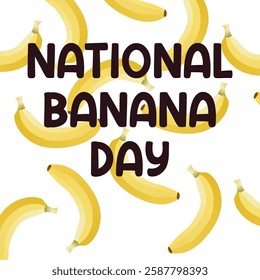 vector graphic ofNational Banana Day ideal for National Banana Day celebration.