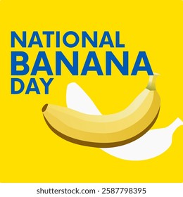 vector graphic ofNational Banana Day ideal for National Banana Day celebration.