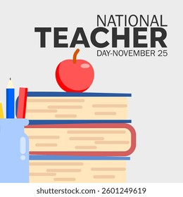 vector graphic of National Teacher Day ideal for National Teacher Day celebration