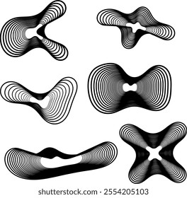 vector graphic illustration. abstract geometric 3D emblem 