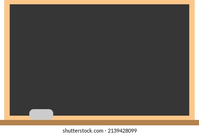 Vector graphic illustration of black board