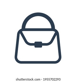 Vector graphic illustration,
black women's carrying bag icon. both for business and corporate graphic assets. simple design.