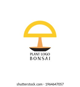 vector graphic illustration bonsai great for logo, icon, design vector and others. there is a color black, white, green and yellow
