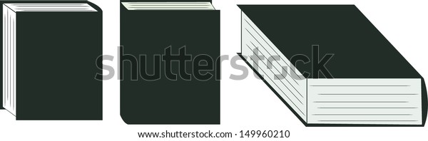 Vector Graphic Illustration Books No Outline Stock Vector (Royalty Free ...