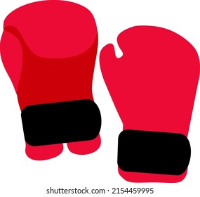 Vector graphic illustration of Boxing gloves