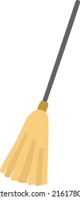 Vector graphic illustration of broom