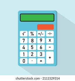 Vector graphic illustration of calculator