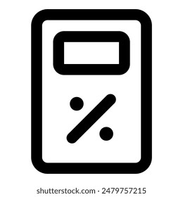 vector graphic illustration of calculator icon perfect for business, finance, etc. themed websites and mobile apps