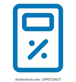 vector graphic illustration of calculator icon perfect for business, finance, etc. themed websites and mobile apps