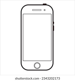  Ilustración gráfica vectorial, Icono de llamada, icono de Smartphone