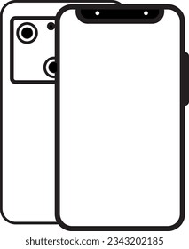  Vector graphic illustration, Call icon, Smartphone icon