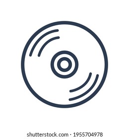 Vector graphic illustration, cassette line icon is black. both for business and corporate graphic assets. simple design.