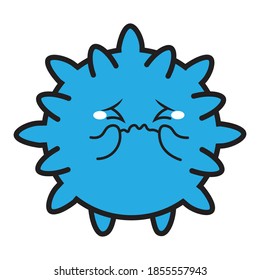ilustración gráfica vectorial del virus de la corona.Es adecuado para su uso como icono del virus de prevención del virus de la corona
