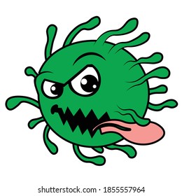 Vektorgrafik des Corona-Virus.Es eignet sich für die Verwendung als Symbol des Corona-Virus-Präventivvirus-Virus-Virus.