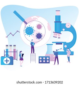 Ilustración gráfica vectorial de COVID-19. adecuado para la organización médica.