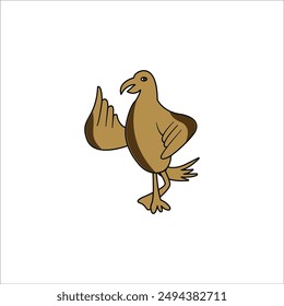 Vector graphic of Vector illustration of a cute Bird in a standing style. This vector is perfect for wallpapers, backgrounds, logos, templates, banners, t-shirt designs, covers and decorations etc.
