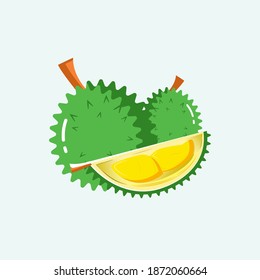 Vector graphic illustration of Durian Fruit