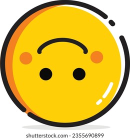 vector graphic illustration of emoji expression