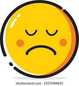 vector graphic illustration of emoji expression