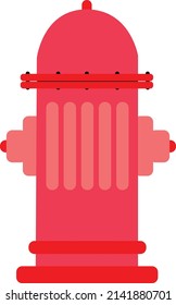 Ilustración gráfica vectorial del hidrante de fuego