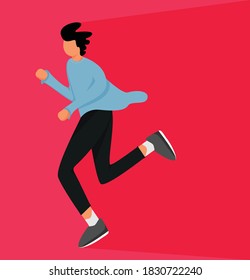 Vector graphic illustration flat design sport , perfect for health campaign