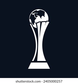 Vector graphic illustration of Football Club World Cup. Football Club World Cup Trophy