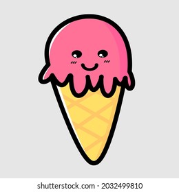 vector graphic illustration of  funny fast food cartoon isolated on white background. Funny fast food characters  
